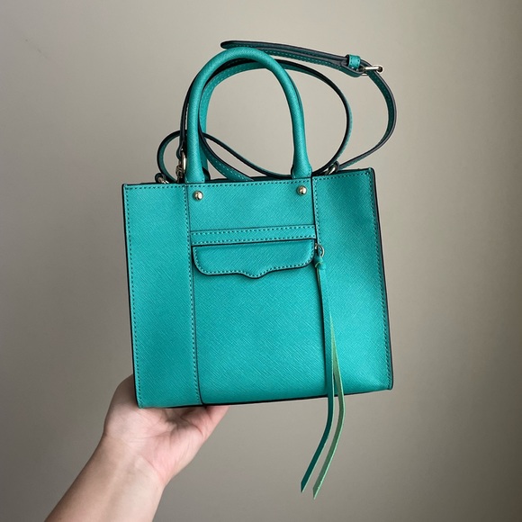 Rebecca Minkoff Mini M.A.B Tote, Green - Picture 1 of 13